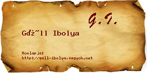 Gáll Ibolya névjegykártya
